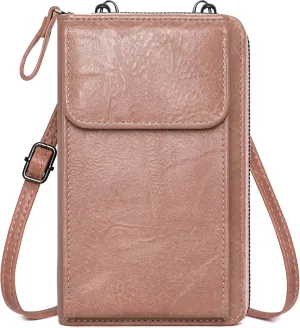 Badiya Small Crossbody Bag for Women, Cell Phone Purse Wallet, Vintage Shoulder Handbags with Credit Card Slots