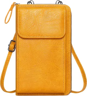 Badiya Small Crossbody Bag for Women, Cell Phone Purse Wallet, Vintage Shoulder Handbags with Credit Card Slots