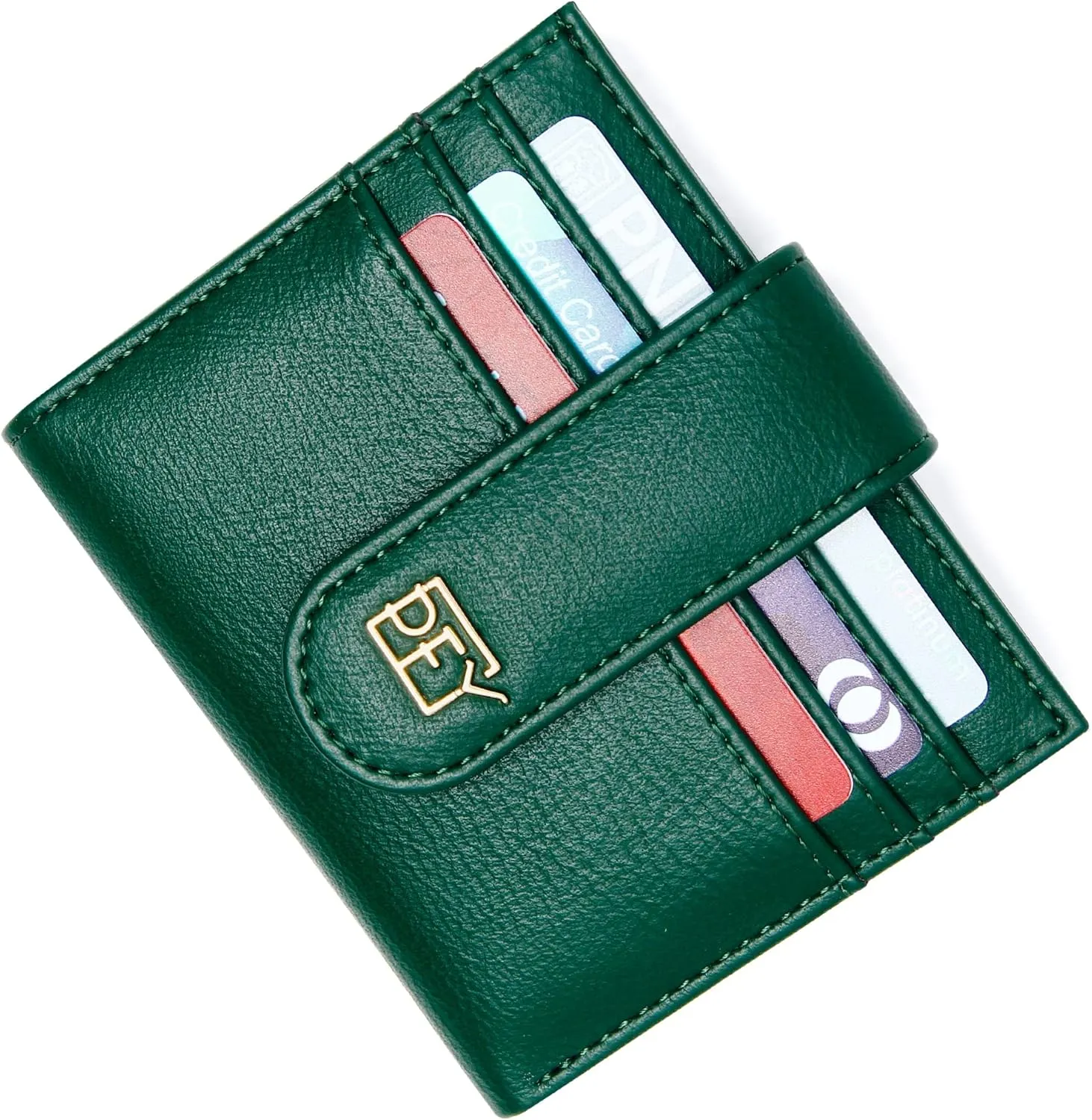 Badiya Small Wallets for Women Bifold Multi Card Case Wallet Slim Credit Card Holder with Zipper Coin Purse