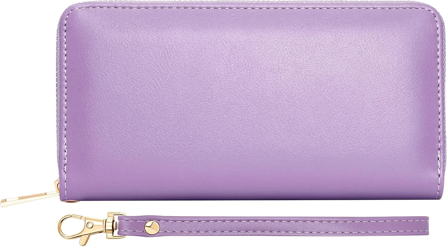 Badiya Womens Wallet Credit Card Holder RFlD Blocking Leather Zip Around Wallets Large Capacity Wristlet