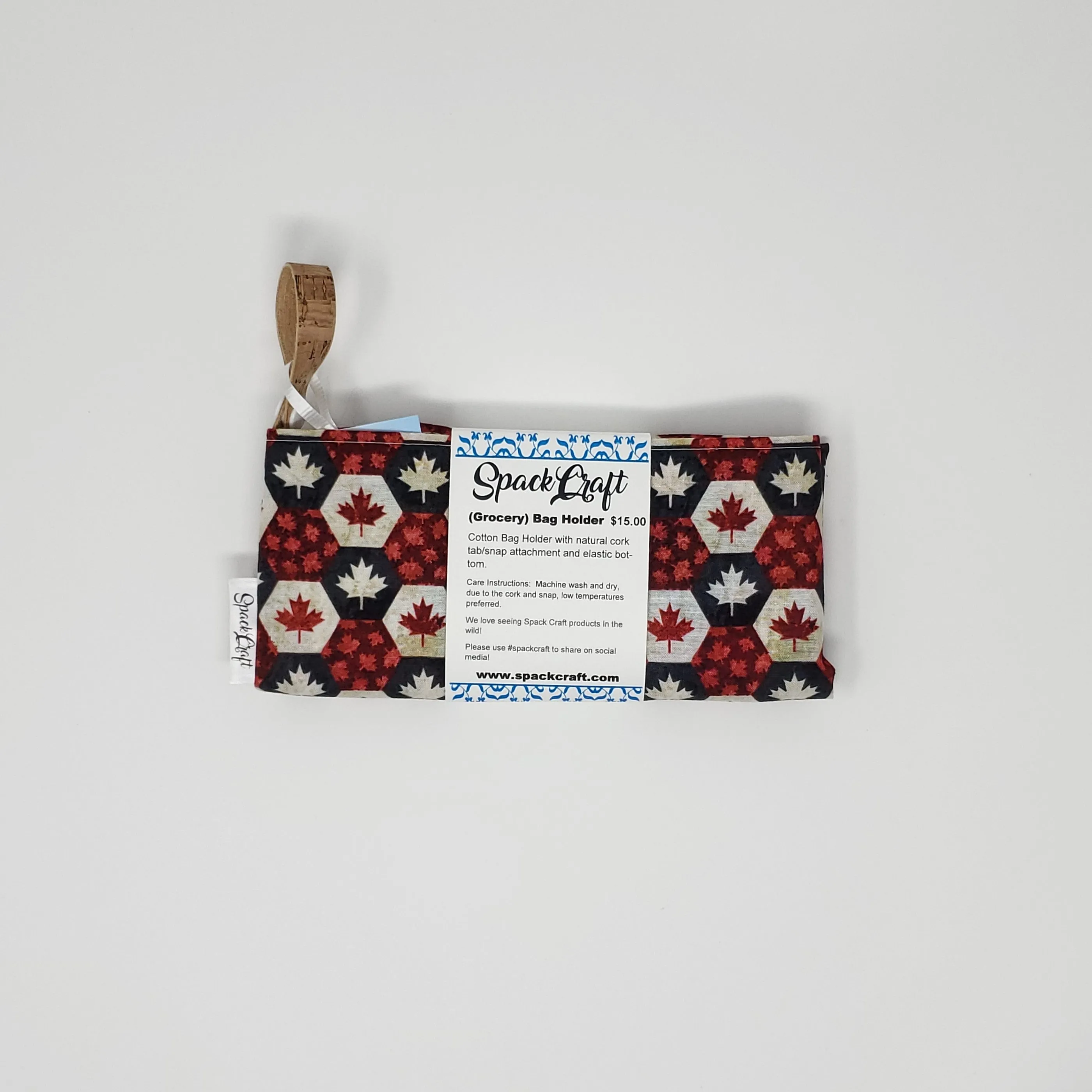 Bag Holder - Canadian Hexagons