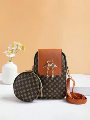 BagForLove - Fashionable Women's Hot Selling Double Swan Metal Embellished Tote
