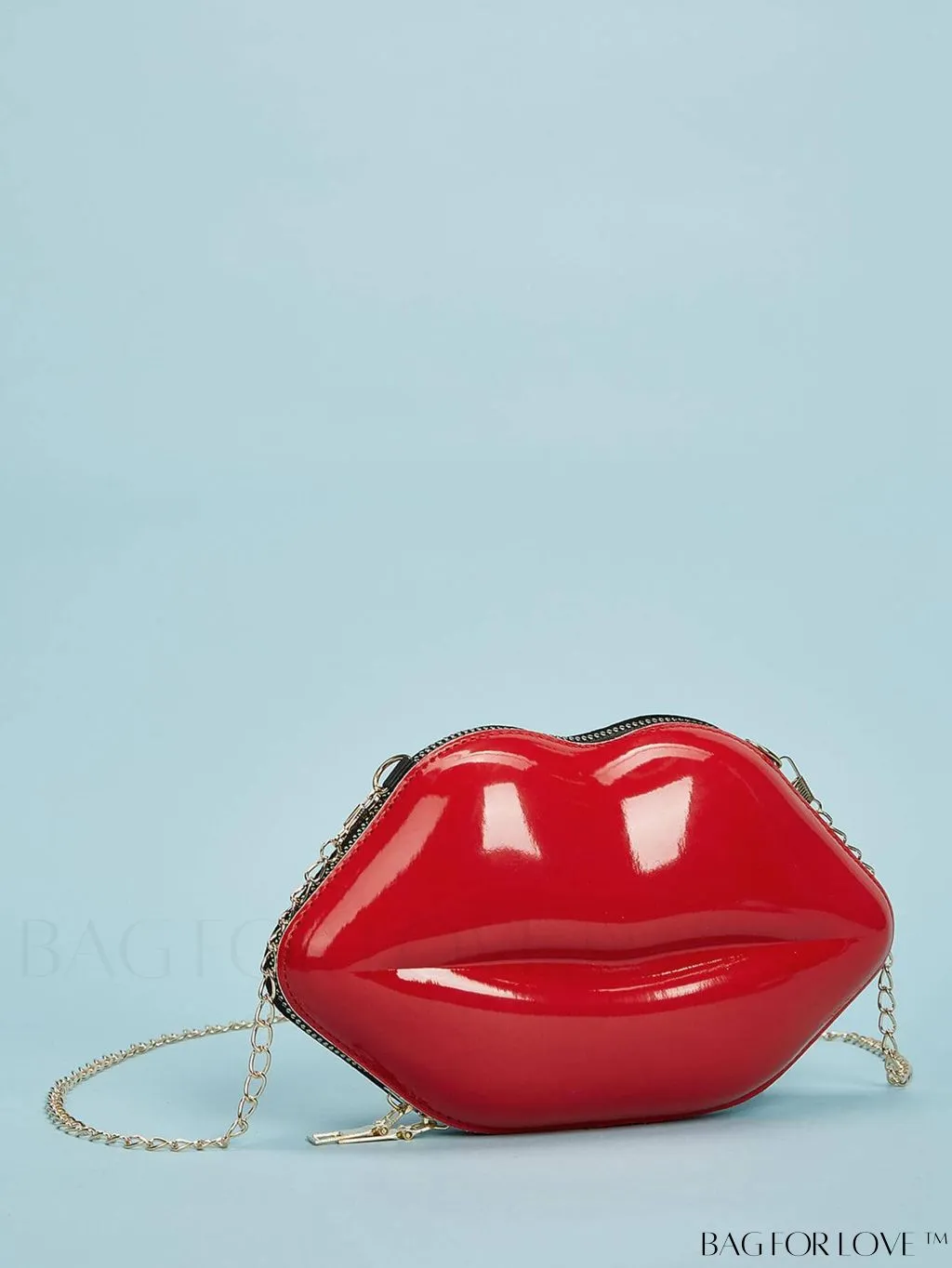 BagForLove - Lip Embellished Chain Clutch