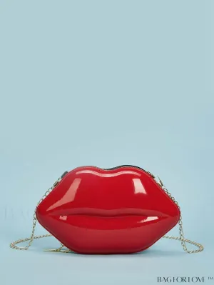 BagForLove - Lip Embellished Chain Clutch