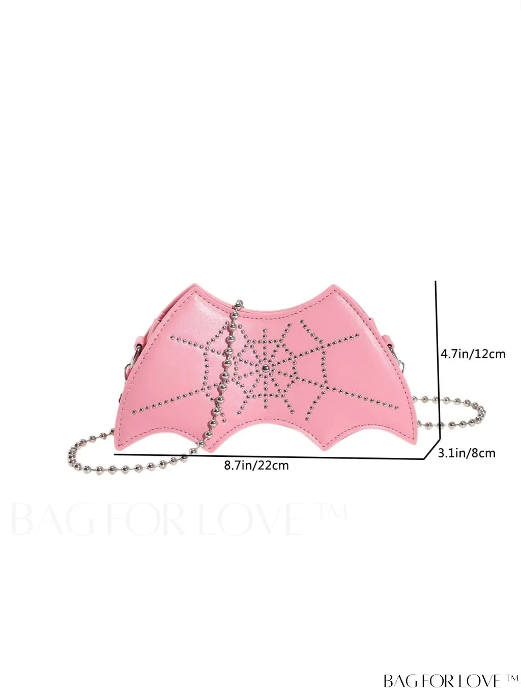 BagForLove - Stylish Bat Rivet-Embellished PU Crossbody Bag