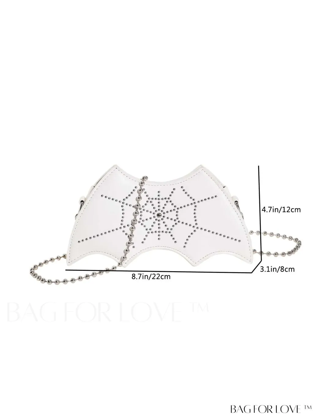 BagForLove - Stylish Bat Rivet-Embellished PU Crossbody Bag