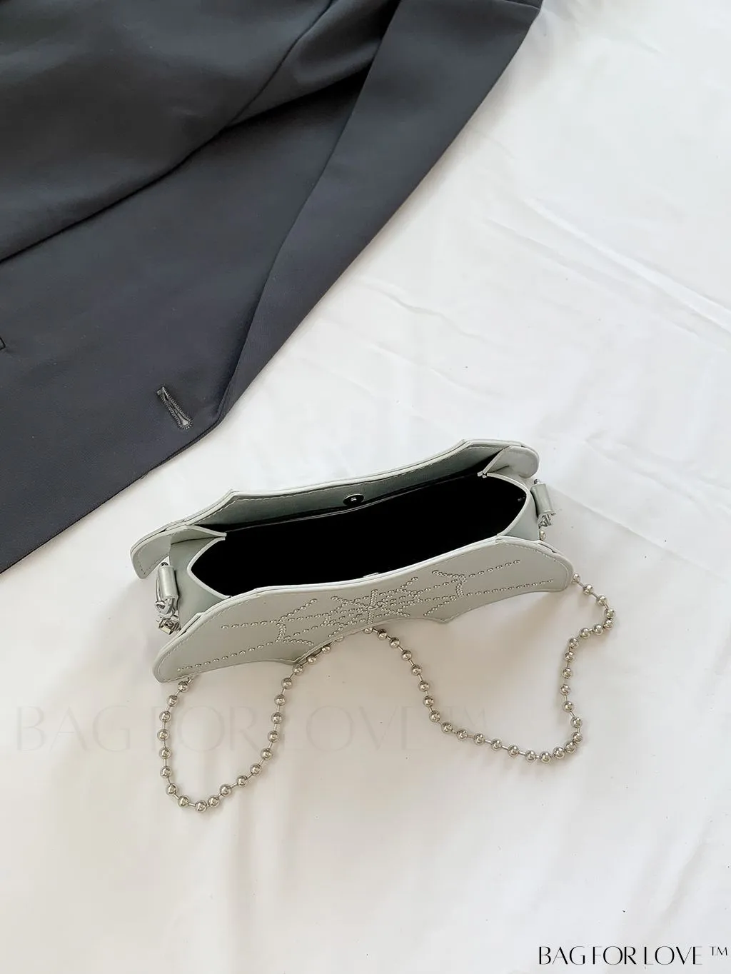 BagForLove - Stylish Bat Rivet-Embellished PU Crossbody Bag