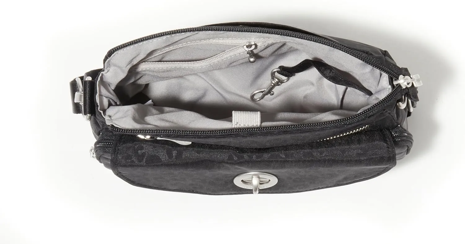 Baggallini Calais Crossbody Bags for Women 9.5"x7" Travel Handbag Purse w/RFID Front Wallet Lightweight Water-Resistant