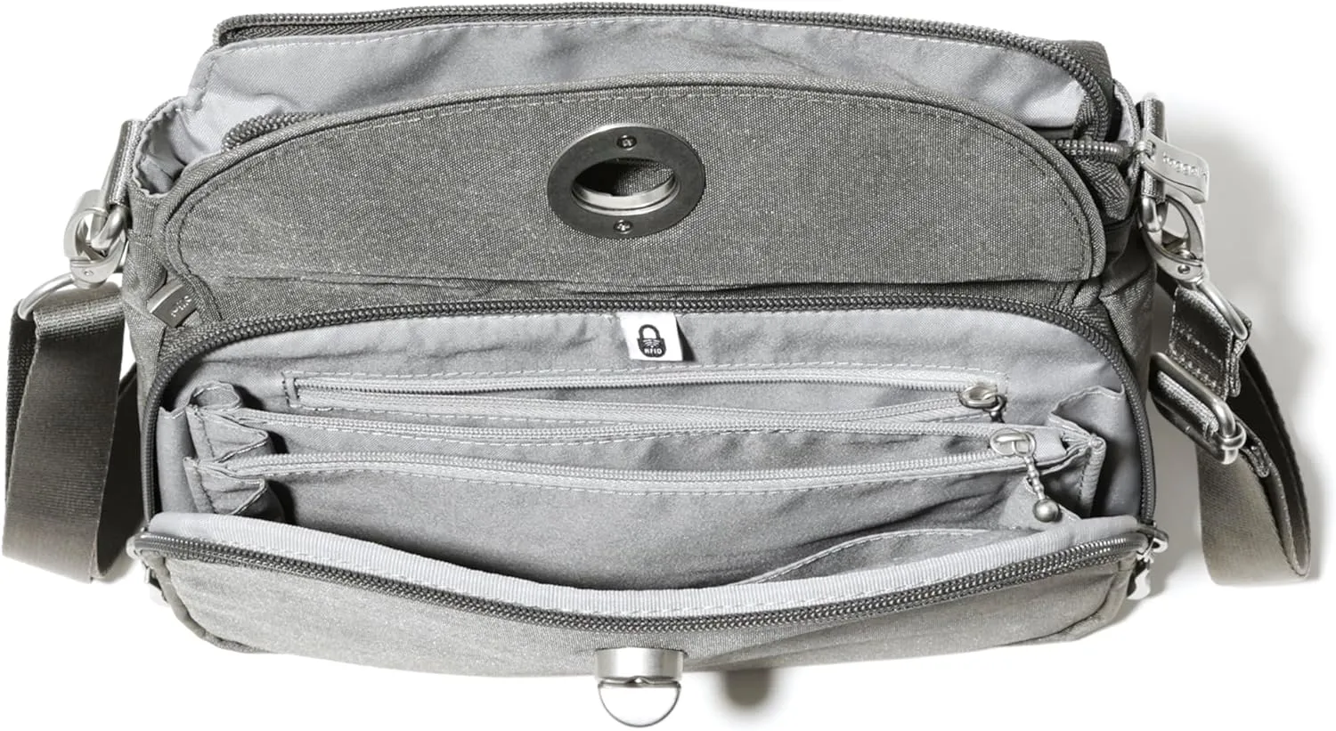 Baggallini Calais Crossbody Bags for Women 9.5"x7" Travel Handbag Purse w/RFID Front Wallet Lightweight Water-Resistant