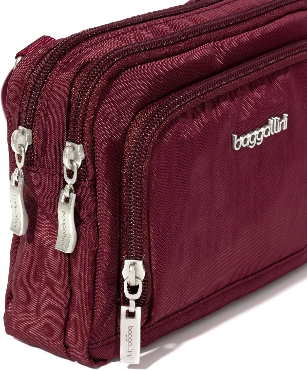 Baggallini Women Triple Zip Bag with Wallet