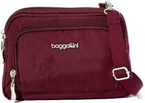 Baggallini Women Triple Zip Bag with Wallet
