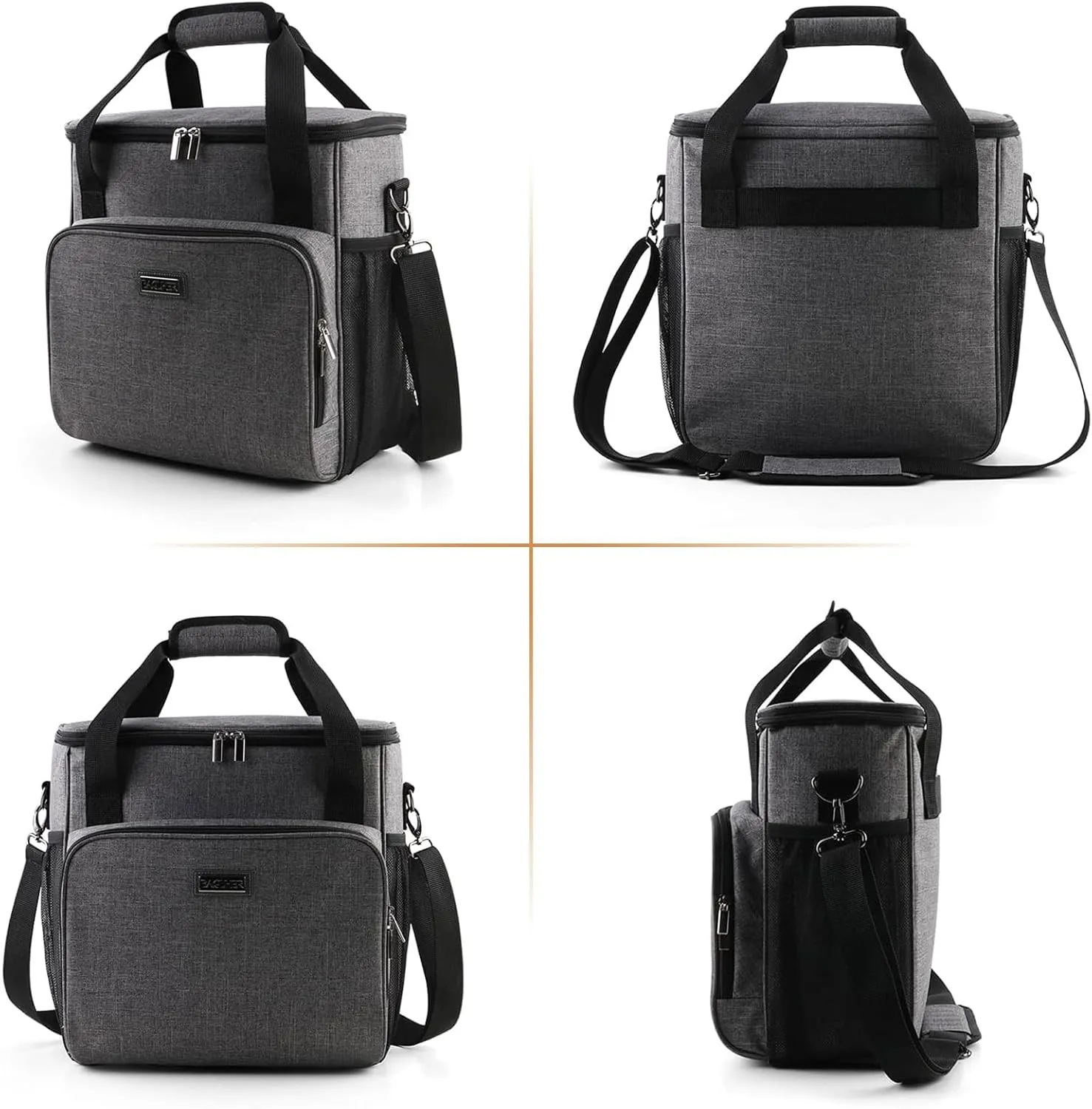 BAGLHER Coffee Maker Travel Bag Compatible with Keurig K-Slim, Keurig K-Supreme or Other Accessories, Portable Coffee Maker Case with Shoulder Strap for Travel, Grey