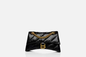 Balenciaga Crush Small Chain Bag Quilted Calfskin