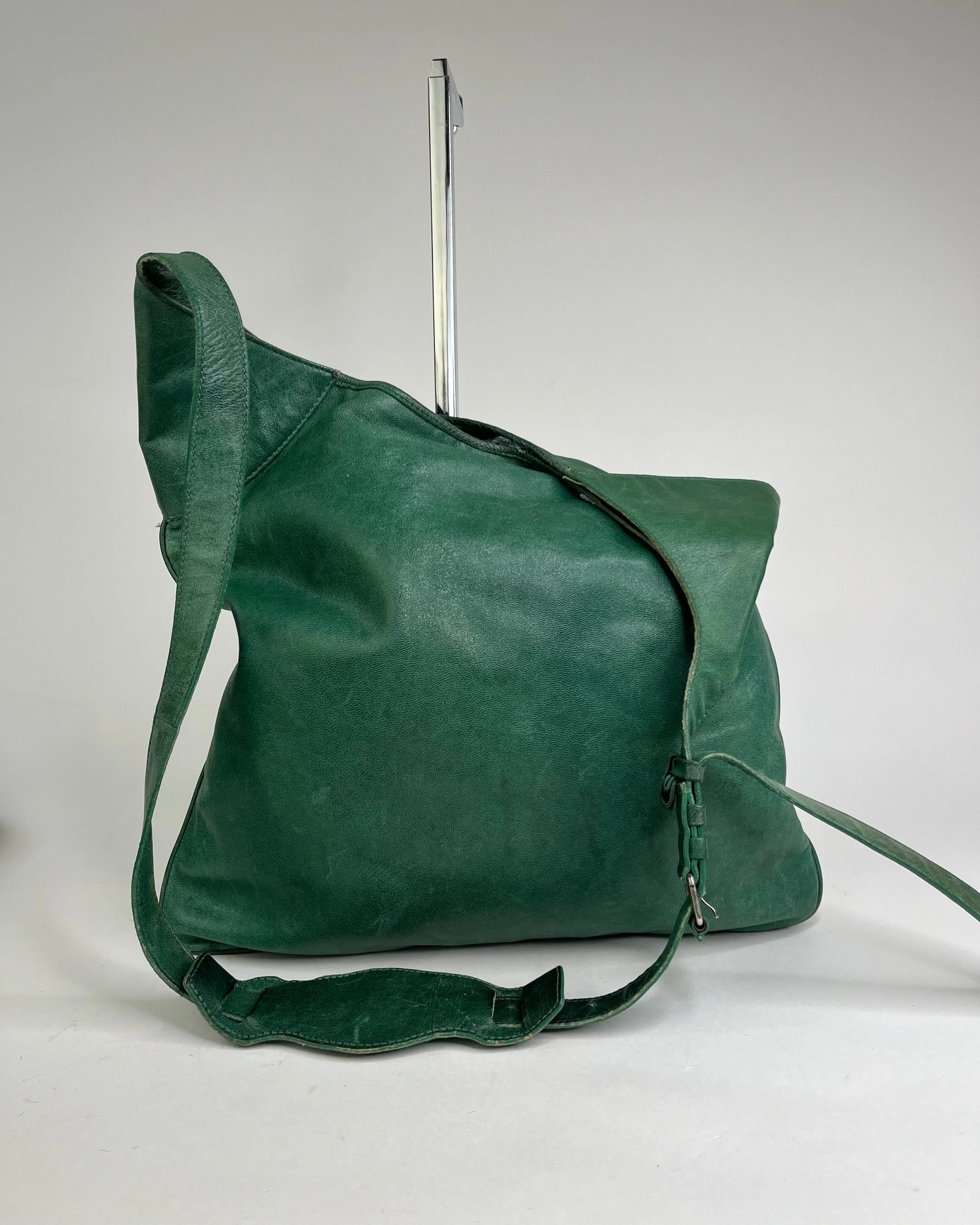 Balenciaga Motocross Day Messenger Bag Green