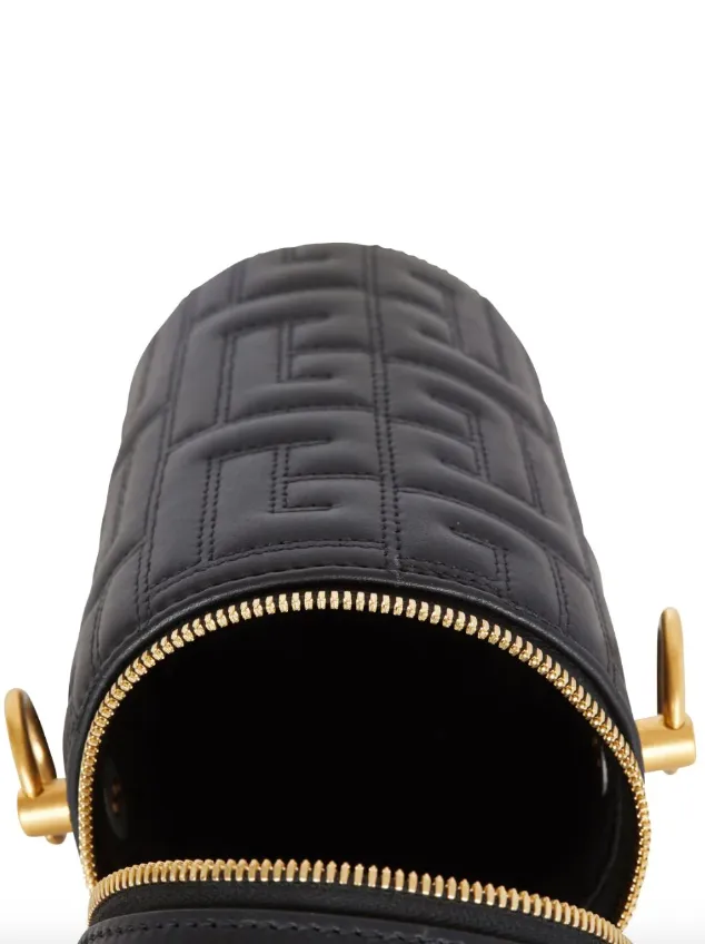 Balmain 1945 quilted leather minaudière bag