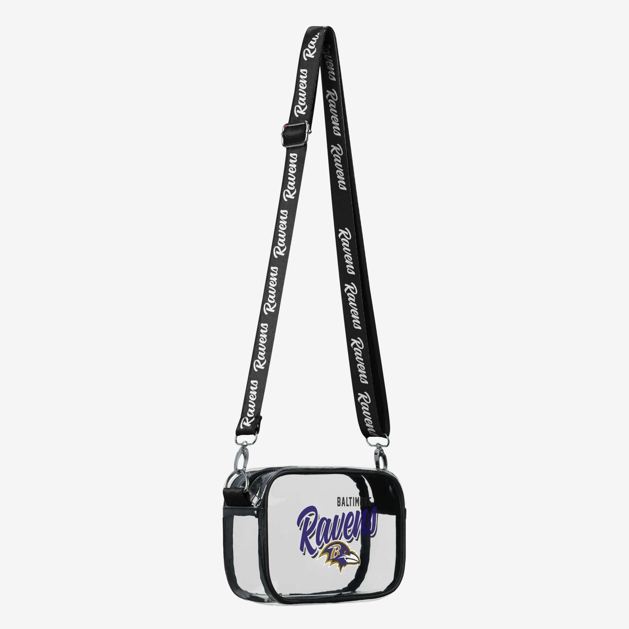 Baltimore Ravens Monty Script Clear Crossbody Bag