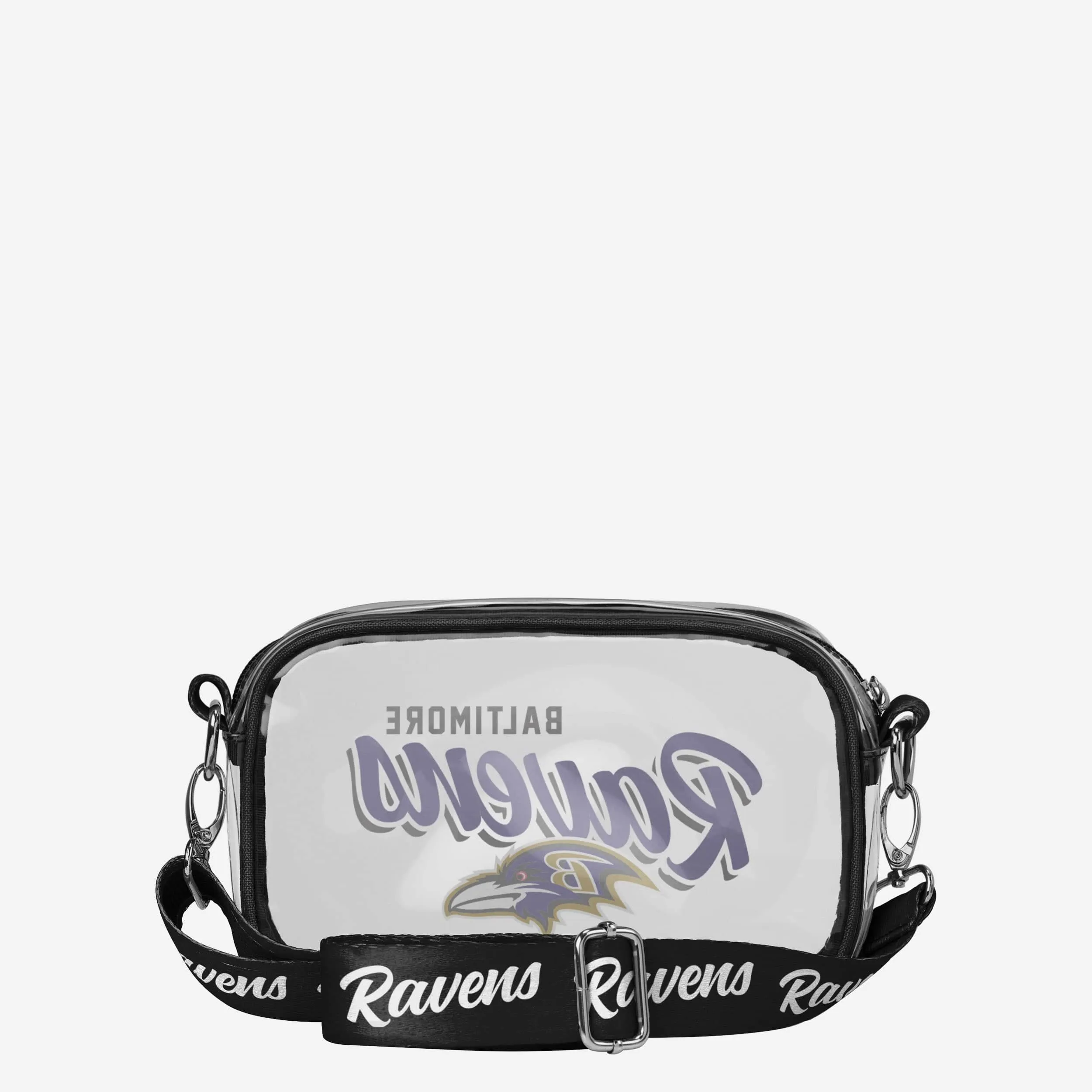 Baltimore Ravens Monty Script Clear Crossbody Bag