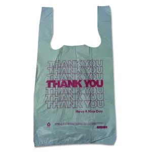 Barnes Paper Company 10519THYOU Thank You High-Density Shopping Bags, 10w x 5d x 19h, White (Case of 2000)