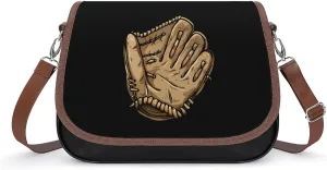 Baseball Glove Women's PU Leather Purses Crossbody Shoulder Bag Messenger Bag
