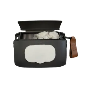 Bee Babe Co. On-The-Go Wipes Dispenser, Travel Wipes Case, Includes Temporary Trash Compartment, Must Have Diaper Bag Accessories, Car Trash Can, Reusable Baby Wipes Holder, Portable Wipe Dispenser