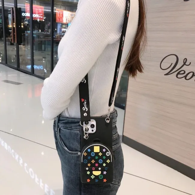Bella -  Cute Luxury Crossbody Wallet Case with Adjustable Strap