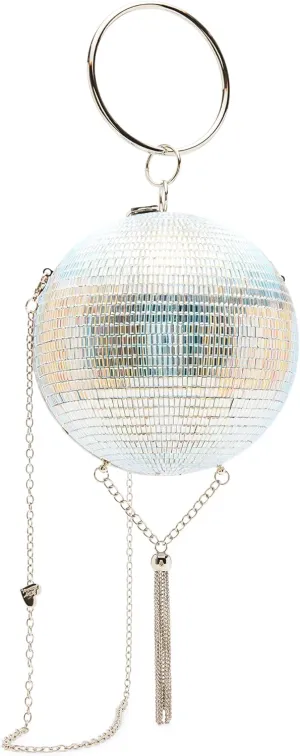 Betsey Johnson Dancin Queen Disco Ball Bag, Iridescent
