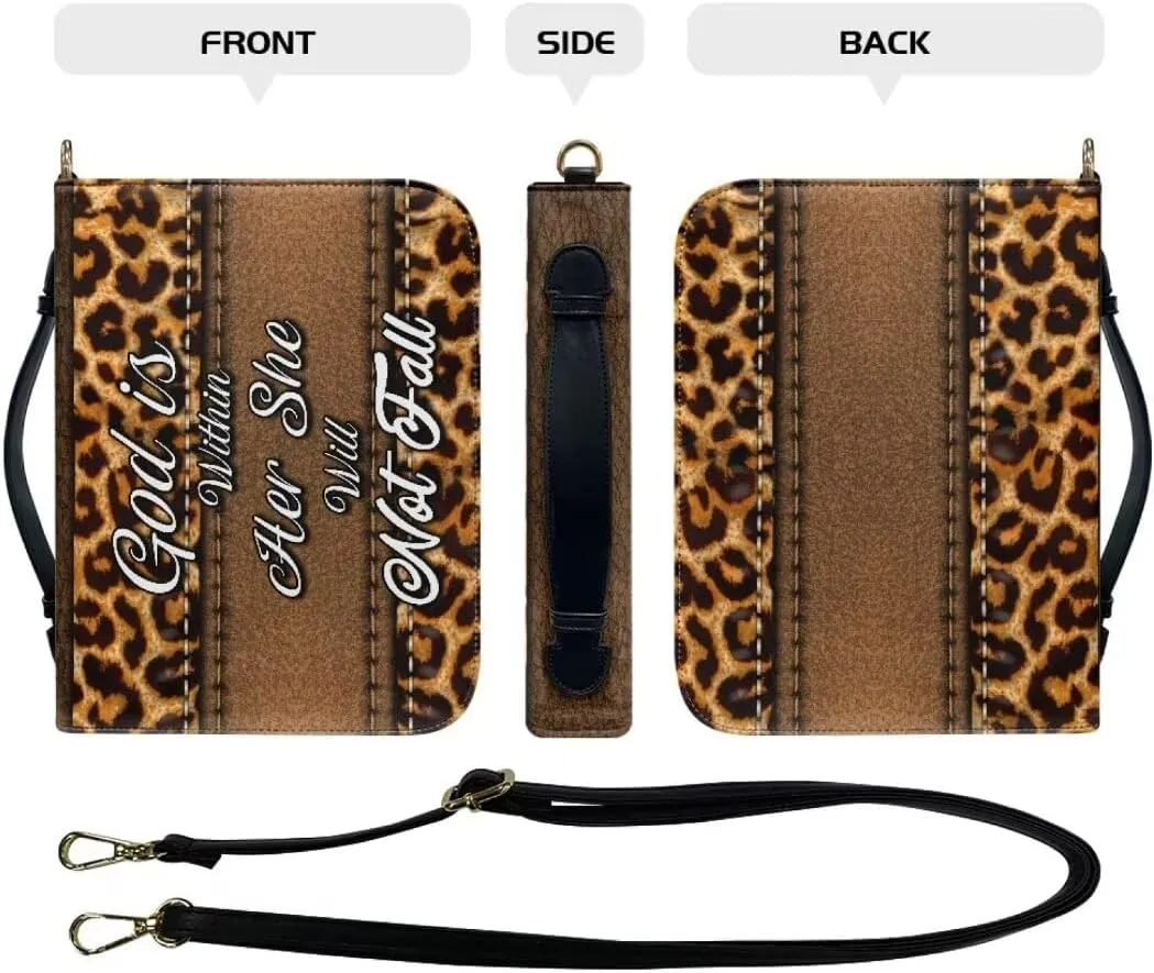Bible Cover Case Bible Covers Carrying Bible Case Durable Multipurpose Handbag with Detachable Strap for Women Men