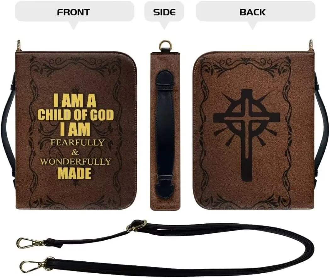 Bible Cover Case Bible Covers Carrying Bible Case Durable Multipurpose Handbag with Detachable Strap for Women Men