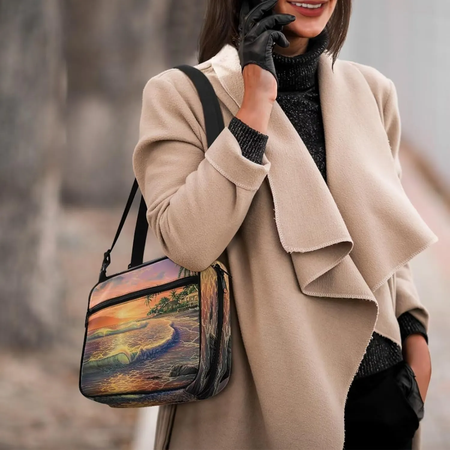 Bible Covers Adjustable Strap Bible Bag Church Handbags Scripture Crossbody Bag for Women Bible Journal Kit