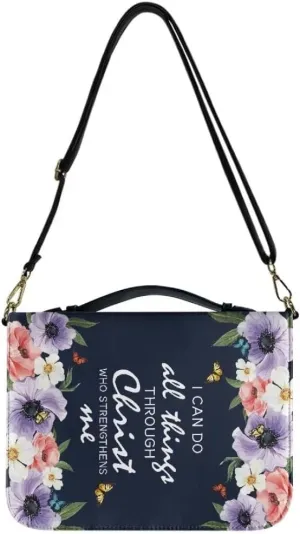 Bible Covers Bible Cover Case Large Capacity Carrying Case Bag with Multi Slots Strap for Women