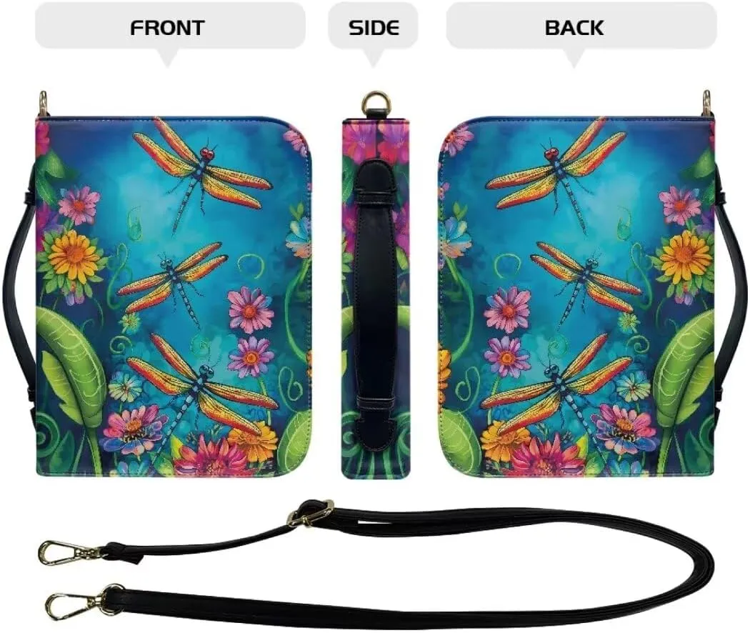 Bible Covers Bible Cover Case Large Capacity Carrying Case Bag with Multi Slots Strap for Women