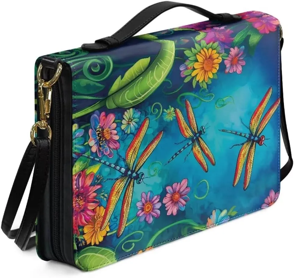 Bible Covers Bible Cover Case Large Capacity Carrying Case Bag with Multi Slots Strap for Women
