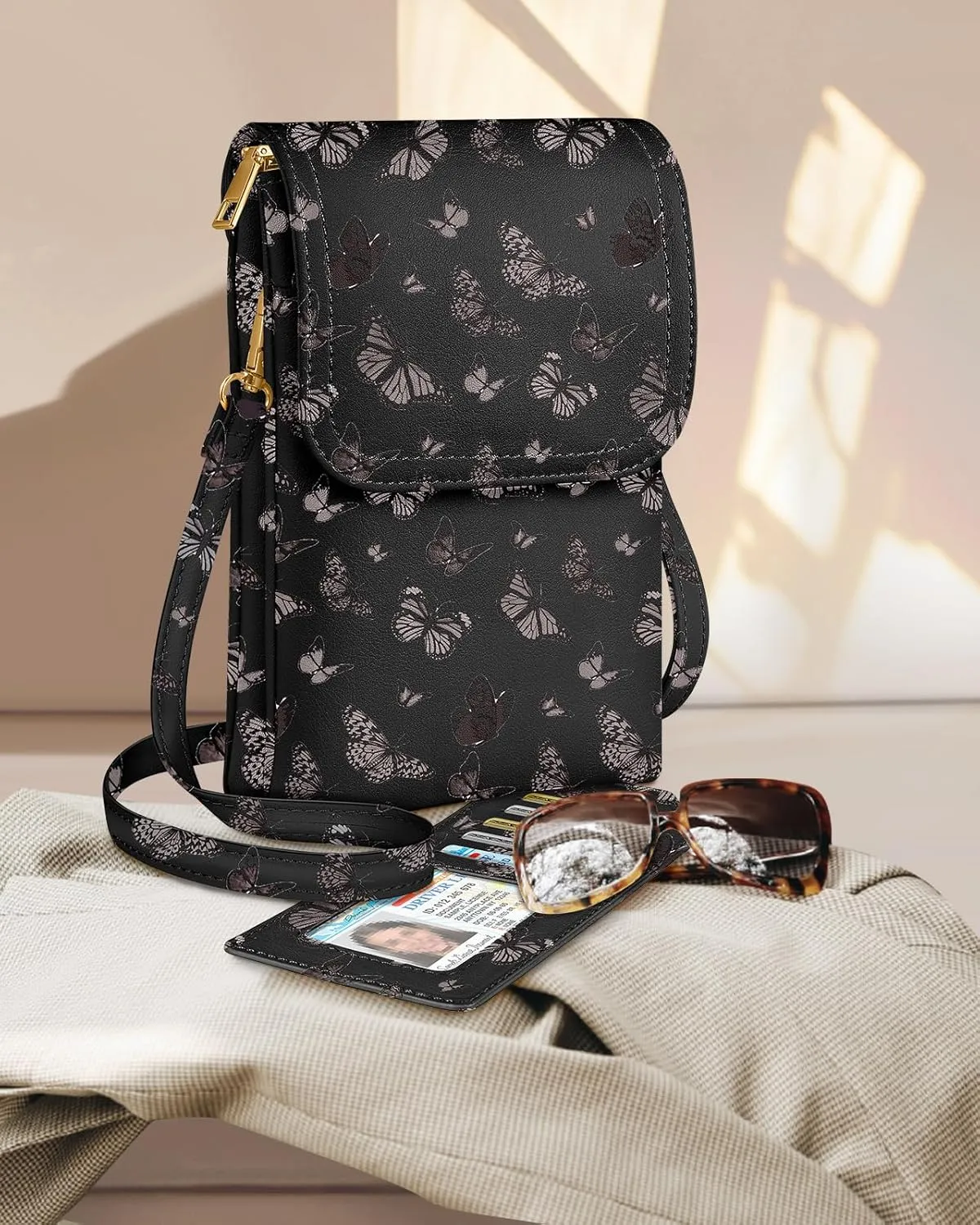 Bistup Small Crossbody Bags for Women Cross Body Purse Handbag Leather Cute Medium Cell Phone Bag Wallet Pouch