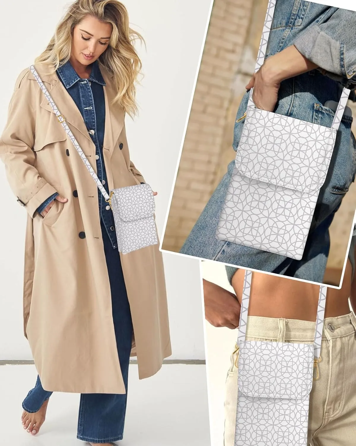 Bistup Small Crossbody Bags for Women Cross Body Purse Handbag Leather Cute Medium Cell Phone Bag Wallet Pouch