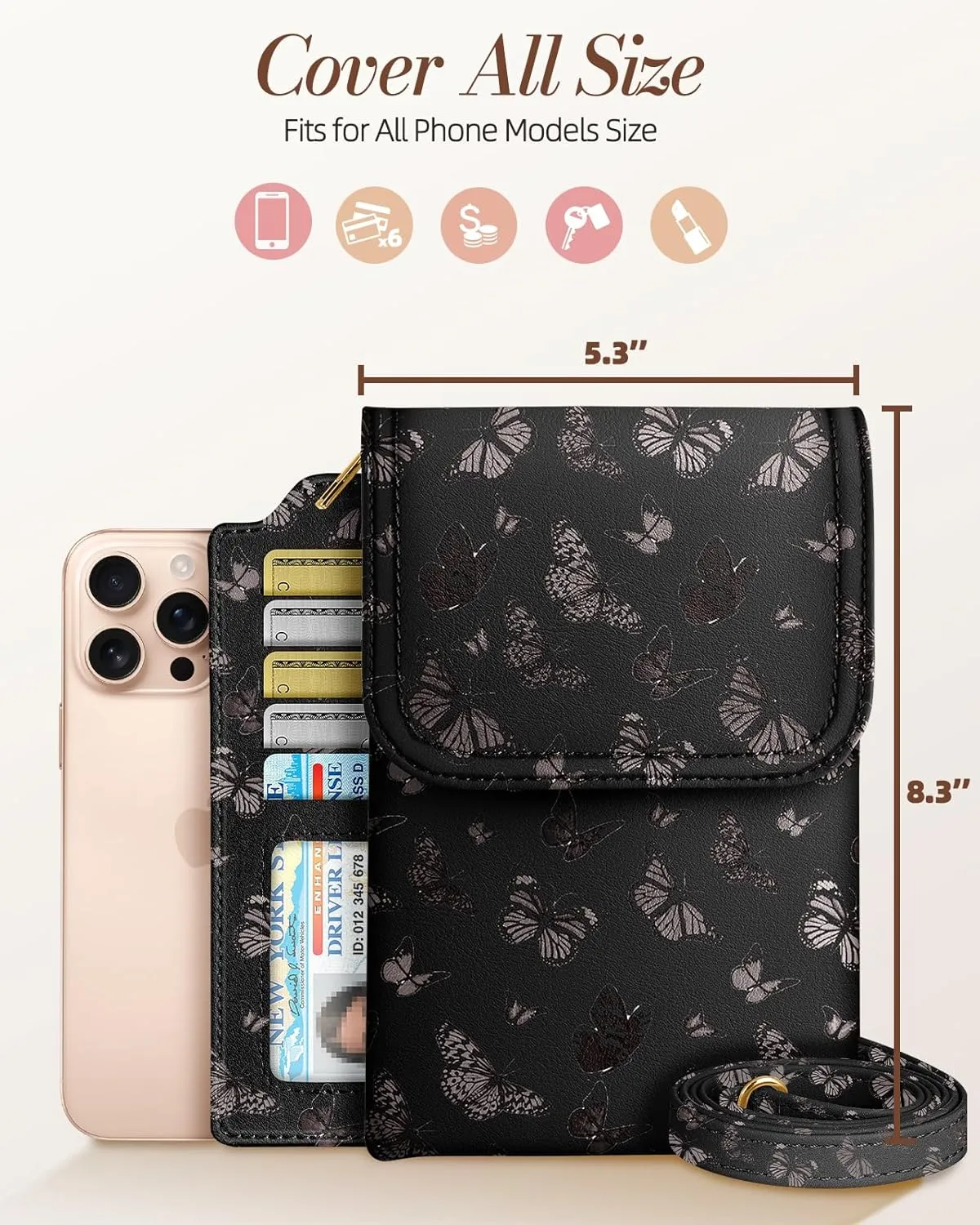 Bistup Small Crossbody Bags for Women Cross Body Purse Handbag Leather Cute Medium Cell Phone Bag Wallet Pouch