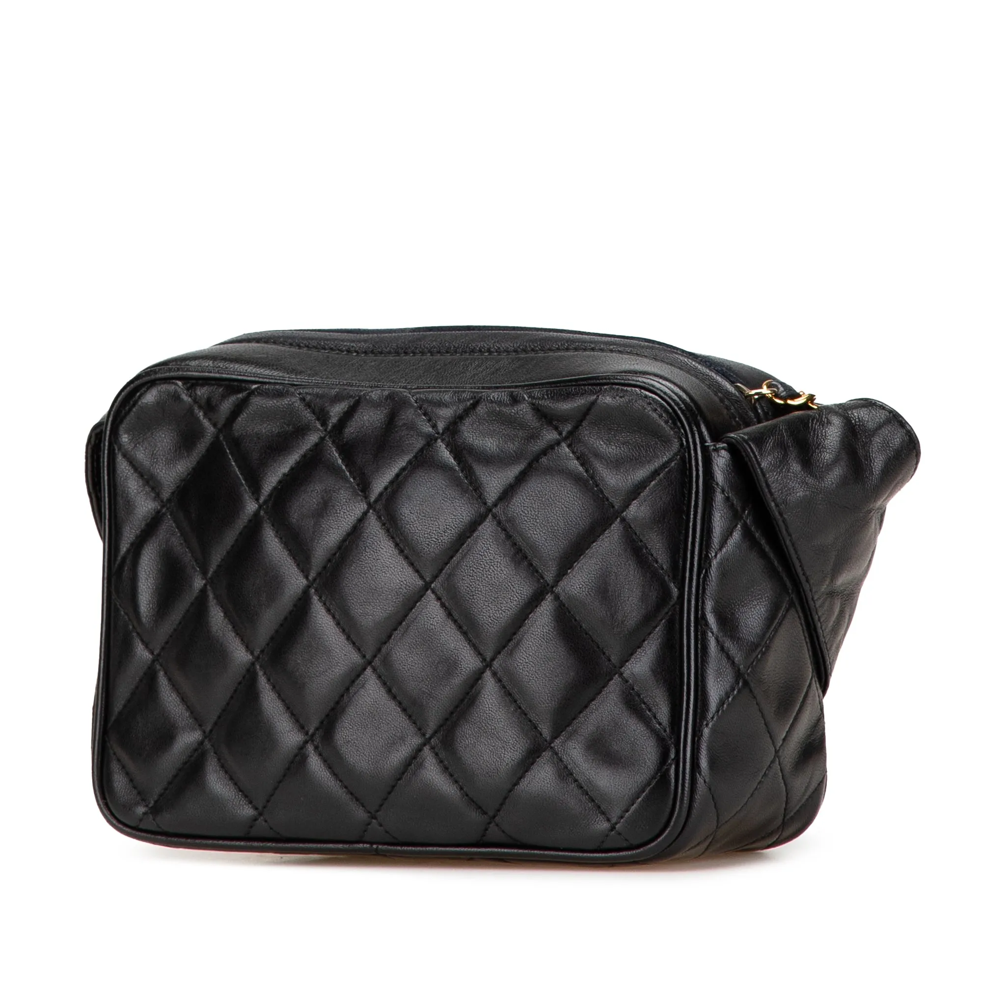 Black Chanel Mini CC Lambskin Tassel Camera Bag
