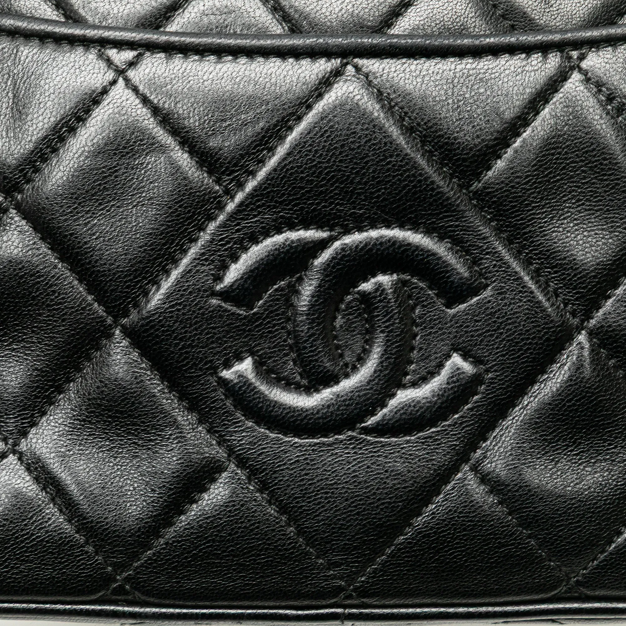 Black Chanel Mini CC Lambskin Tassel Camera Bag