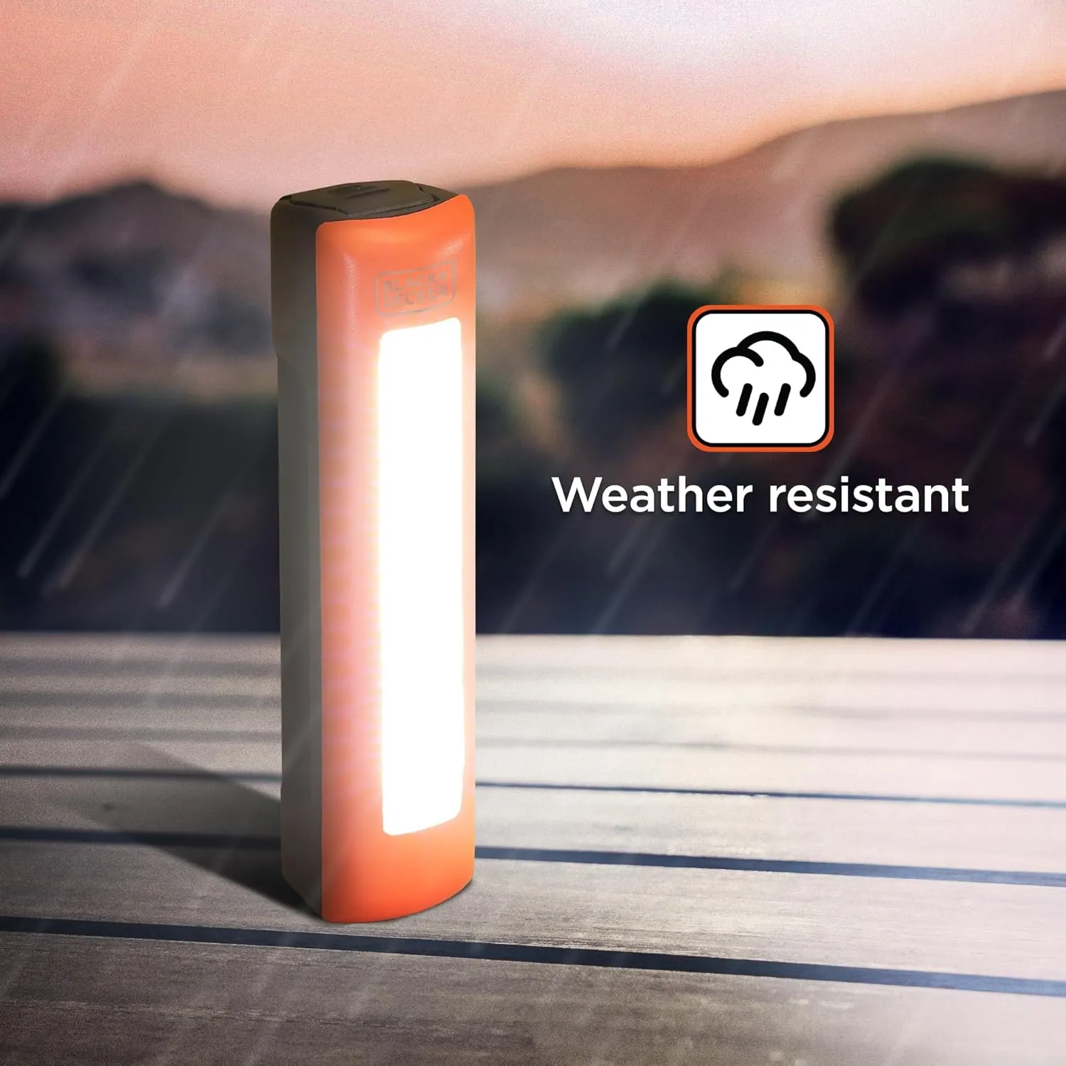BLACK DECKER Utility Light 2-Pack, 300LM Battery-Powered COB LED, Lightweight and Waterproof, 3 Modes, Mini and Portable, Hands-Free Magnet Mount and Pocket Clip, Ideal for Camping, Hiking, DIY