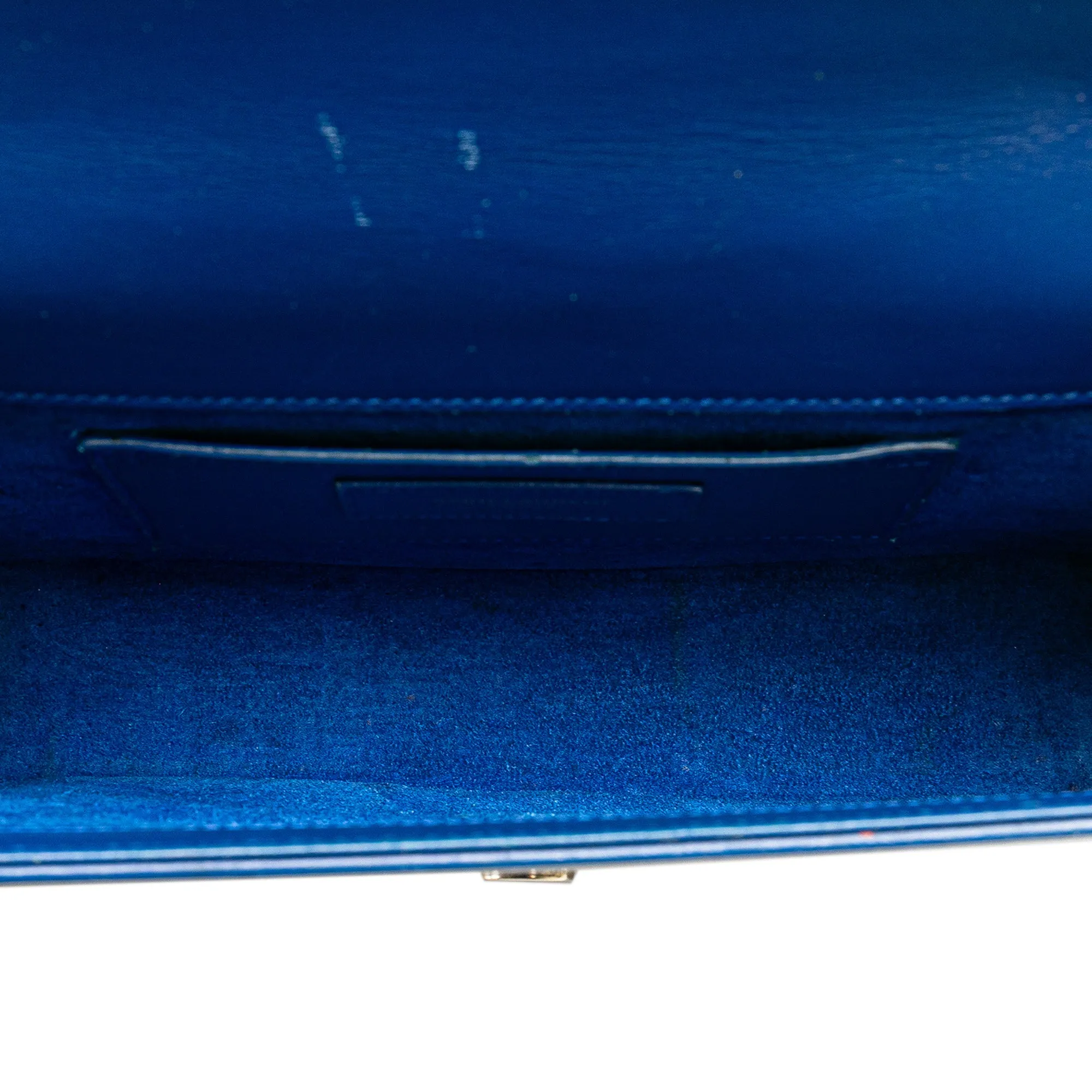 Blue Saint Laurent Medium Smooth Calfskin Monogram Kate Tassel Crossbody