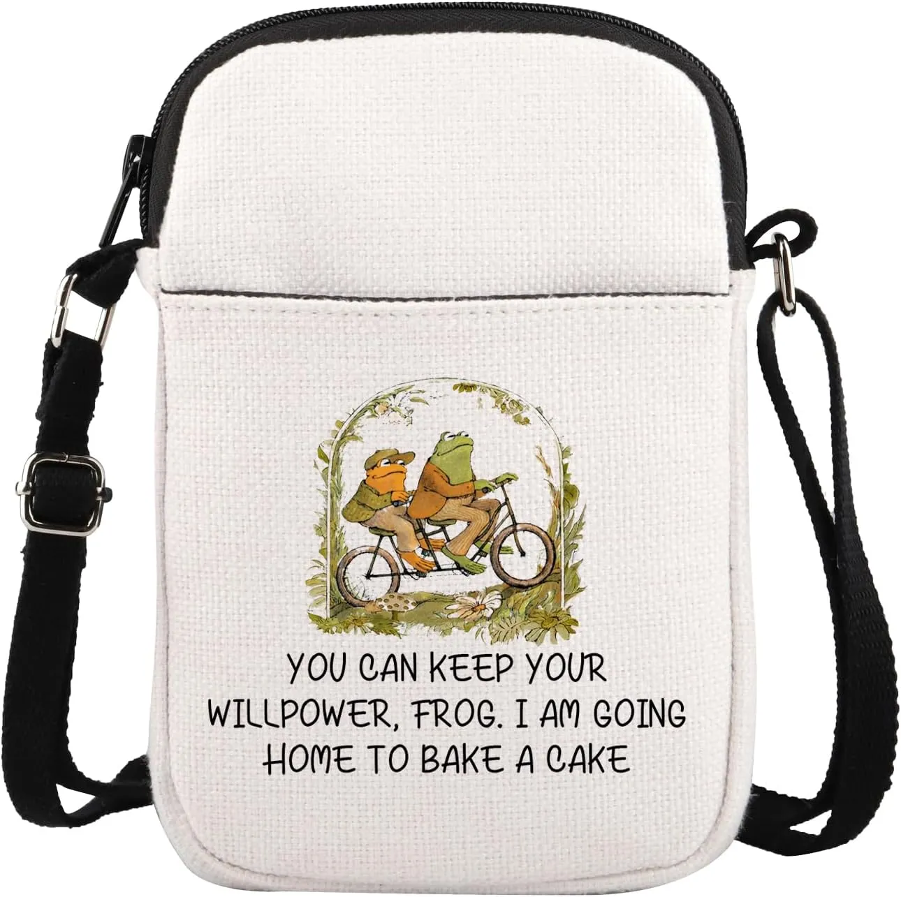 BLUPARK Frog And Toad Riding Inspired Crossbody Bag Funny Frog And Toad Gift Best Friends Gift Storybook Gift