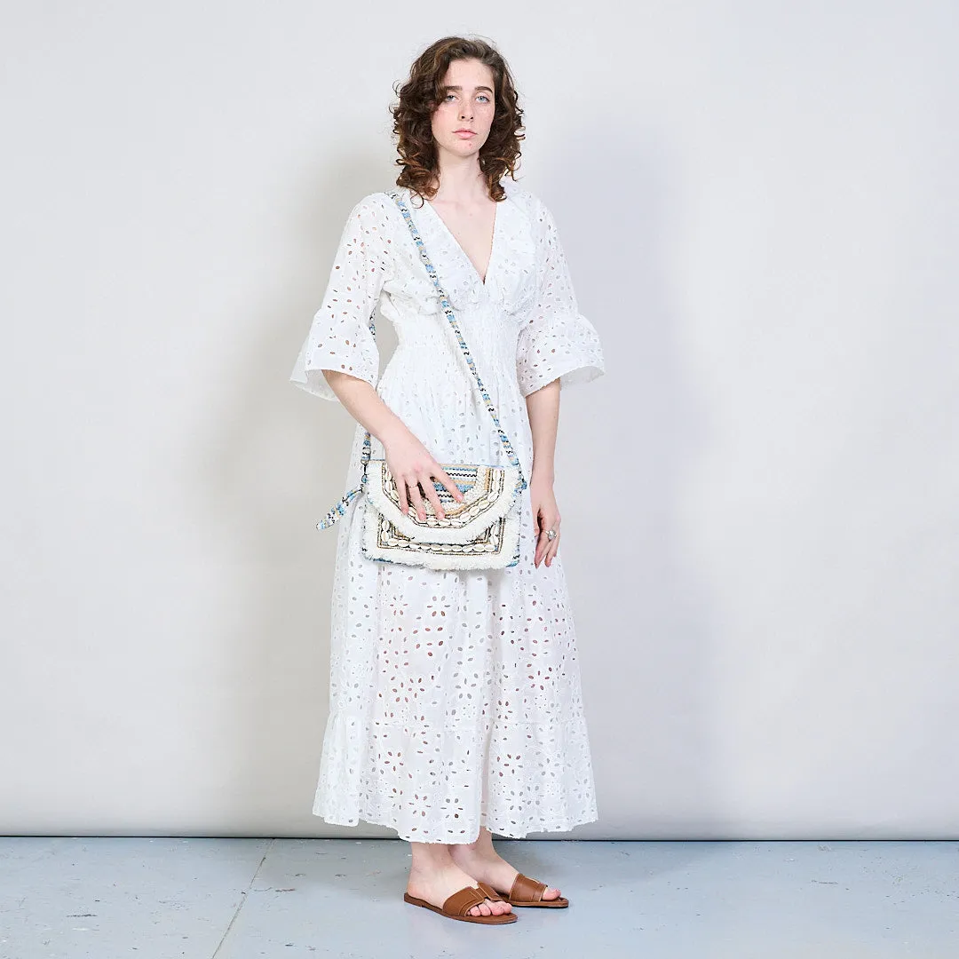 Boho shell-embellished crossbody bag wholesale