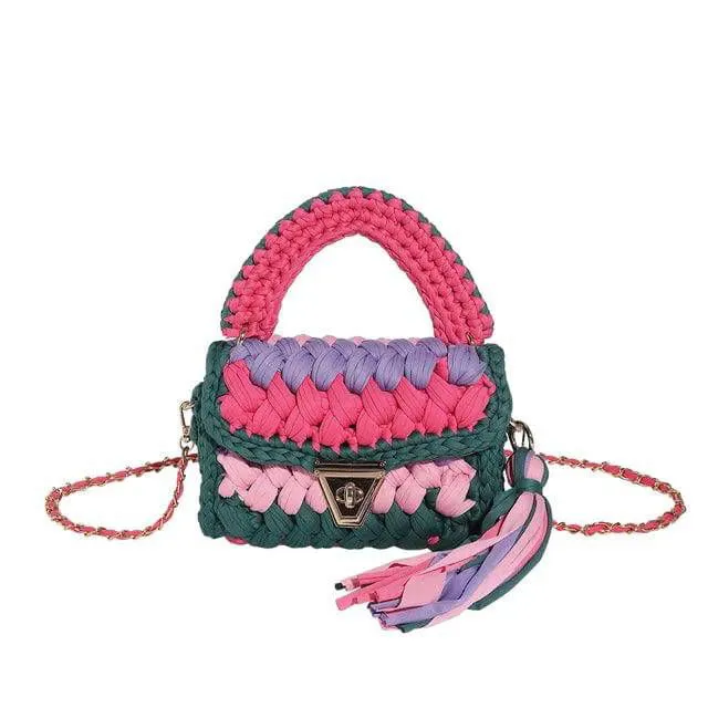 Boho Tassel Crossbody Bag – Woven Crochet Design for Every Occasion
