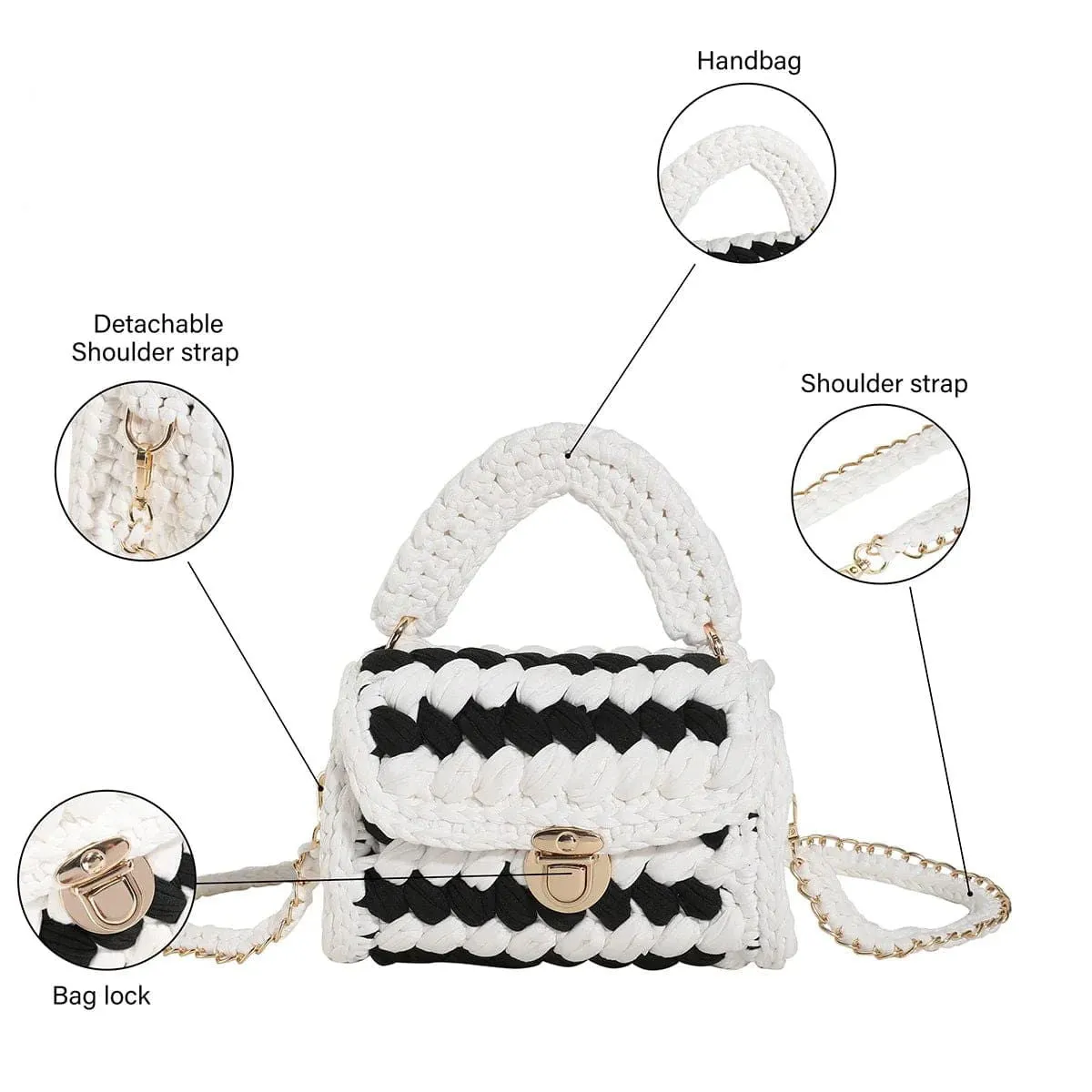 Boho Tassel Crossbody Bag – Woven Crochet Design for Every Occasion
