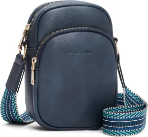 BOSTANTEN Small Crossbody Bags for Women Designer Zip Cell Phone Purse Shoulder Handbags Wallet with Card Slots