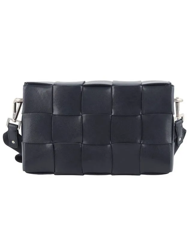 Bottega Veneta 741777 Intrecciato Pouch Cassette Cross Bag Navy 34313