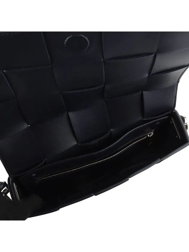 Bottega Veneta 741777 Intrecciato Pouch Cassette Cross Bag Navy 34313