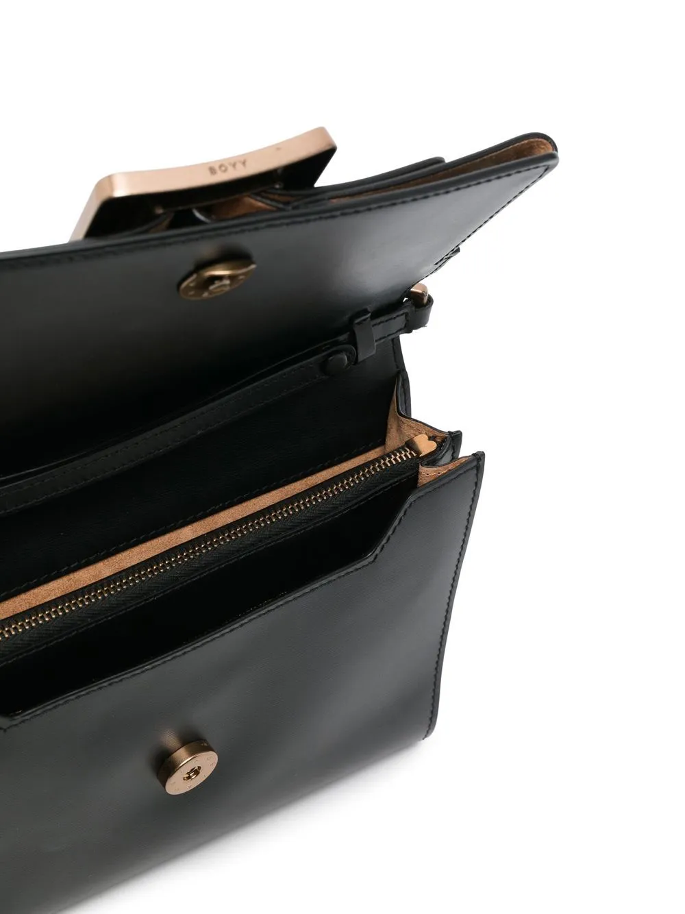 Boyy Buckle Travel Case B Chain Leather Crossbody Bag