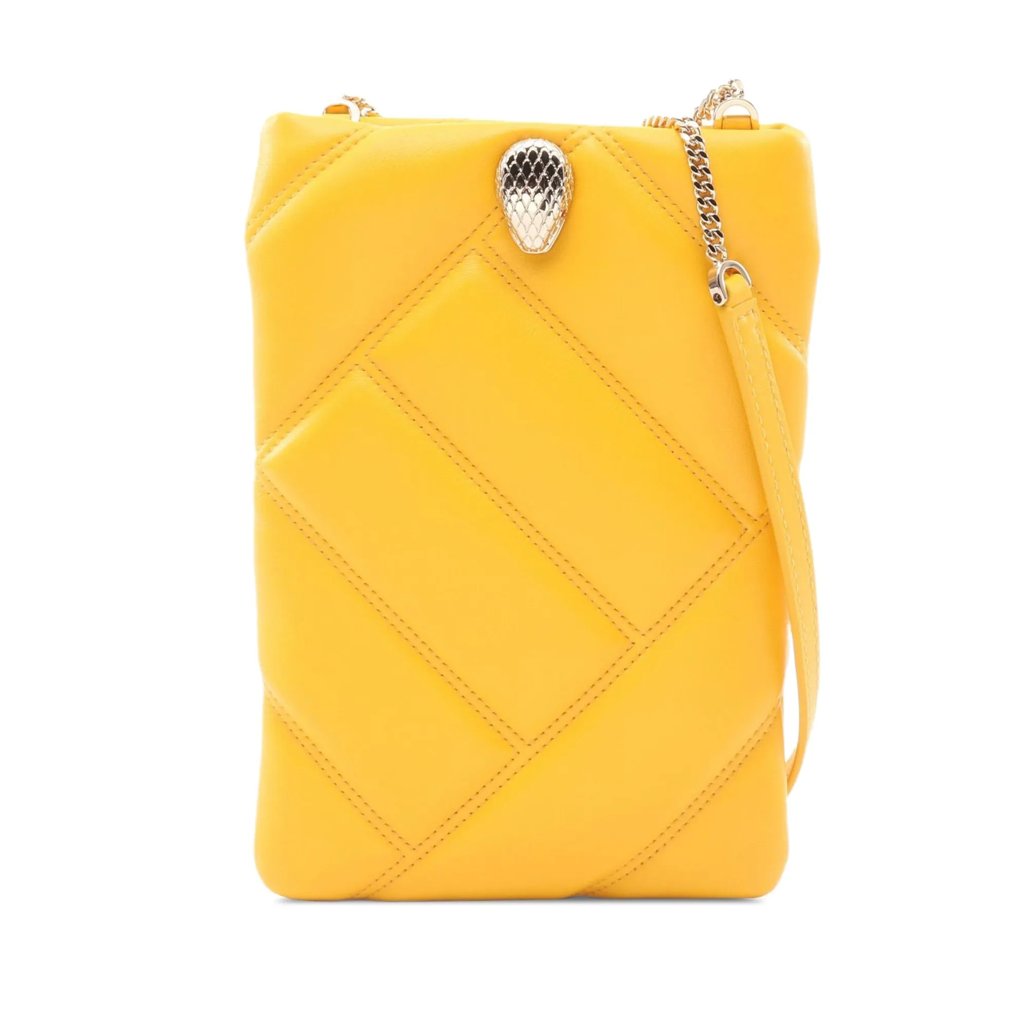 Bvlgari Serpenti Leather Cabochon Phone Case Crossbody
