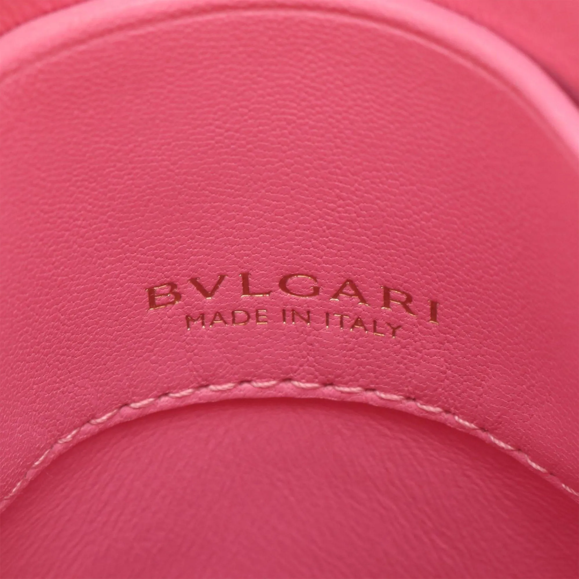 Bvlgari Serpenti Leather Cabochon Phone Case Crossbody