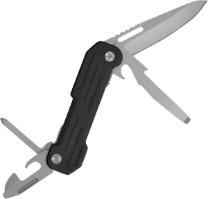 CAMILLUS Pocket Block 6.25" Compact Durable Corrosion-Resistant 420 Stainless Steel Folding Pocket Knife - Everyday Carry Multitool with 5 Integrated Tools Within Handle